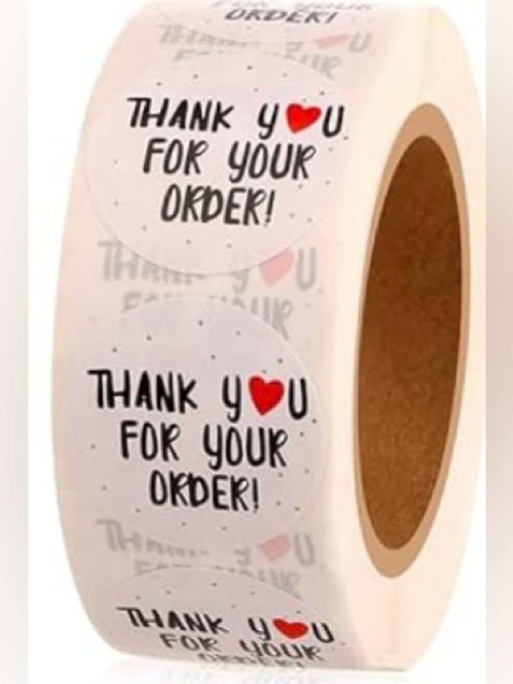 500 Roll Thank You For Your Order Stickers